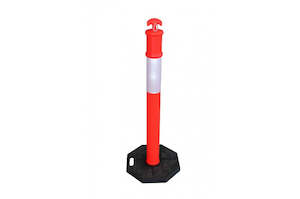 Cones Cone Bars: T-Top Bollard with Base 1200mm Orange