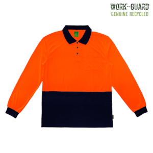 R482X Work-Guard Recycled Hi Vis Longsleeve Polo
