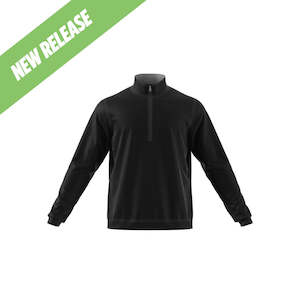 Adults: Adidas Mens Elevate Quarter Zip Pullover - Black