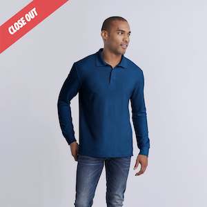 Sale: 72900 Gildan DryBlend Adult Double Pique Long Sleeve Sport Shirt