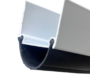 Aluminium bottom garage door capping rubber seal carrier Per 1.5M