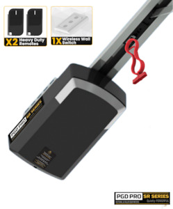 Garage Door Motors: PGD PRO-S1000 Garage Door Opener – 1-Piece Rail + Remotes | DIY Install | 5-Year Warranty