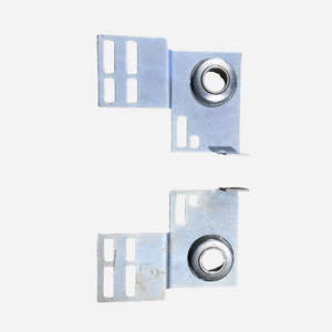 Sectional door pole brackets