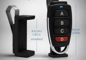 Garage Door Remotes: Garage & Gate Remote Sunvisor clip adjustable