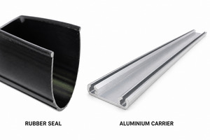 Garage Door Bottom Seal Kit NZ – Seal + Aluminium Carrier (Complete Kit, Fits Most Doors)