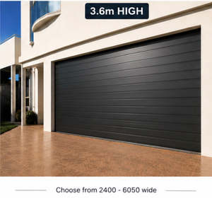 Sectional Garage Doors Online Supply: Colorsteel Rib-line Smooth Sectional Door 3600h And Choose From 2450w-6050 Wide