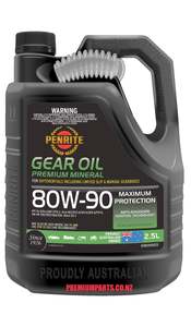 Penrite: PENRITE GEAR OIL 80W-90 (Mineral) - 2.5L
