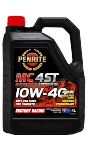 PENRITE MC-4ST PAO & Ester Motorcycle Oil 10W-40 4 Litre