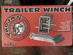 Trojan Manual Trailer Winch - Max Pull 1000kg - 10:1 - 5:1