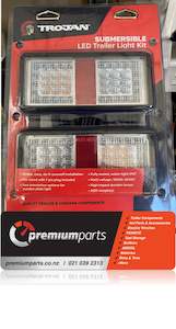 Marine Cleaners Lubricants: Trojan Rectangular LED Multi Volt Submersible Combination Light Kit