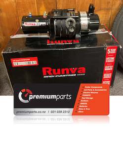 Marine Cleaners Lubricants: 11XS Premium 12V with Synthetic Rope - Compact Winch - RUNVA