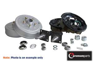 Braked Hubs Stubs Calipers: 10" Electric drum 1750kg HSS 5 x 4 1/2" 39mm stub end - Trailparts