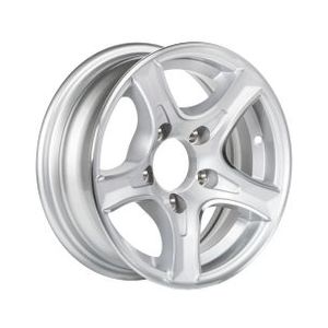Treadway alloy trailer rim 13"x5" Razor Silver 5x4.5" PCD TBD