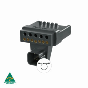 Elecbrakes Smart Towing: Elecbrakes -Plug + Play Adaptor - 7 Pin Male/12 Pin Female