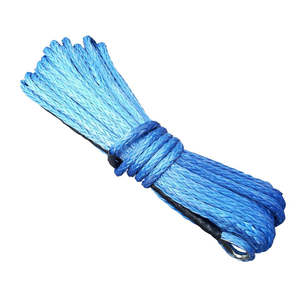 Vehicle Winches Recovery Equipment: 30M x 10MM Synthetic Winch Rope - Blue, Red, Grey Options