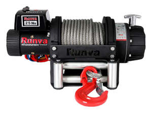 Vehicle Winches Recovery Equipment: Runva EWB25000 Premium 12V with Steel Cable