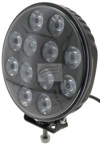 Led Driving Lights Light Bars: Ignite 7" Round LED Driving Light Black Fascia