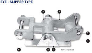 Tandem Axle Rocker Spare - Slipper Eye Assembly - Pair