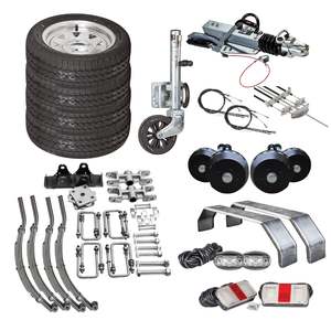 Trailer Kits 1: EuroBrake Braked Tandem Axle Trailer Kit, 3,500 kg