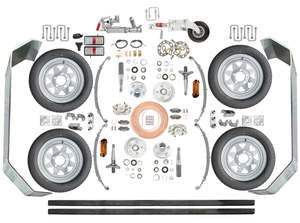Trojan 2500kg Low-Rider Tandem Trailer Kit - 14" Wheel