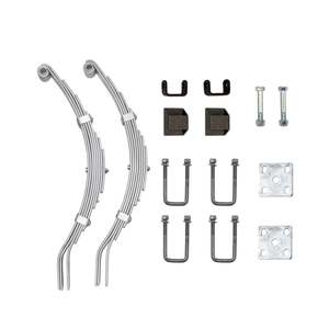 Spring Set Single Axle 1500kg Zinctech Inc ubolts & plates to suit 50mm axle