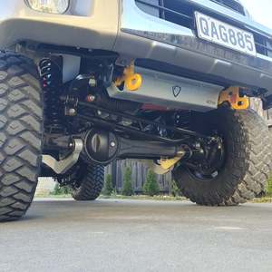 Underbody Armor Brackets: Toyota Landcruiser 76/78/79 series Radiator Guard VDJ, 1GD-FTV