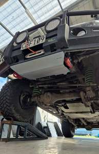 Underbody Armor Brackets: Toyota Landcruiser 80 Series Ironman Bullbar Front Guard