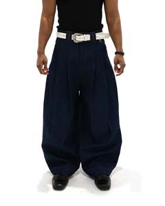 SHIBUYA Pleated Raw Denim (Indigo)