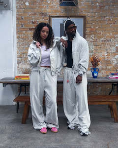 Hoodies: ATHLETICA Dual-Zip Hoodie (Oat)