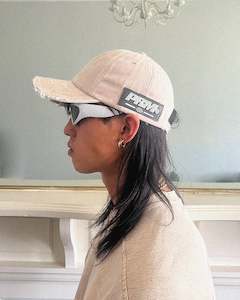 Winter 22: DISTRES$ED Vintage Cap (Sand)