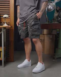 Bottoms: MA-1 Flight Cargo Shorts (Carbon Grey)