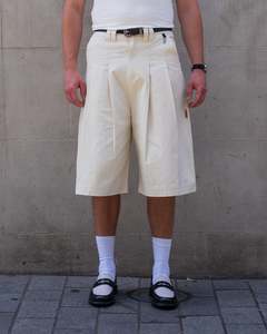 Winter 22: SHIBUYA Pleated Short (Cream)