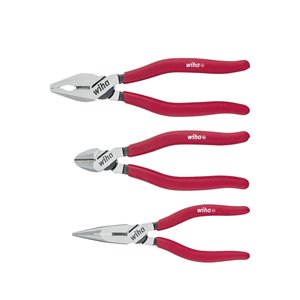 Products: Wiha Pliers set Classic Combination pliers, needle nose pliers, diagonal cutters 3-pcs. (26850)