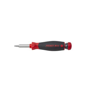 Products: Wiha Screwdriver with bit magazine PocketMax® magnetic Mixed with 8 bits, 1/4″ (45292)