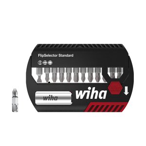 Wiha Bit set FlipSelector Standard 25 mm Slotted, Phillips, Pozidriv, 13-pcs., 1&hellip;