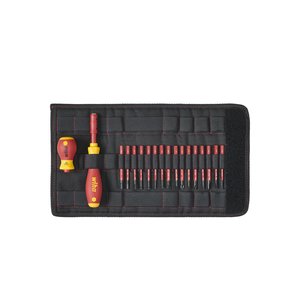 Products: Wiha Screwdriver and Bit Set slimVario® Mixed, 19-pcs. incl. folding bag