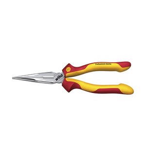 Products: Wiha Needle nose pliers Professional electric with cutting edge straight shape 160 mm, 6 1/2″ (27422)