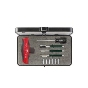 Products: Wiha Torque screwdriver with T-handle set TorqueVario®-S T 5–14 Nm mixed, 12 pcs., variably adjustable torque limit incl.box (29234)