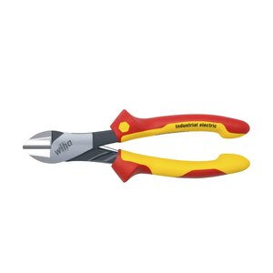 Products: Wiha Industrial electric heavy-duty diagonal cutters with DynamicJoint® with switchable opening spring 200 mm, 8″ (41330)