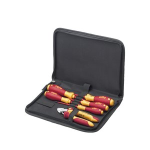 Wiha Tool set electrician Screwdriver, diagonal cutters, 7-pcs. incl. tool pouch (33969)