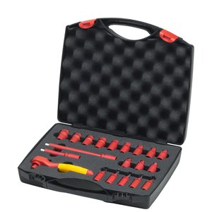 Wiha Ratchet wrench set insulated, 1/4″ 21pcs. in case