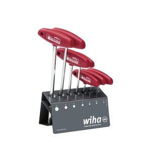 Wiha L-key with T-handle Set Hex in the Work Bench stand, 7-pcs