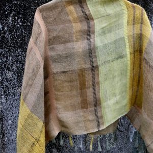 Linen Blanket with Eucalyptus and Silks