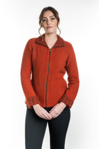 Womens Clothing Collection: Two Tone Jacket by Koru Knitwear - available in 9 Colours