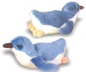 Little Blue Penguin Soft Toy - Swimming