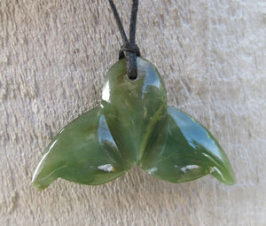 Greenstone Collection: Pounamu Whale Tail 50mm