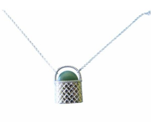 Greenstone Collection: Sterling Silver Kete NZ Greenstone Pendant