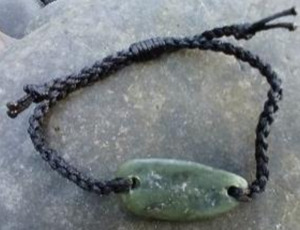 Greenstone Collection: Plaited Form Greenstone Bracelet