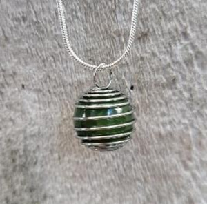 Greenstone Collection: Small Cage Pendant