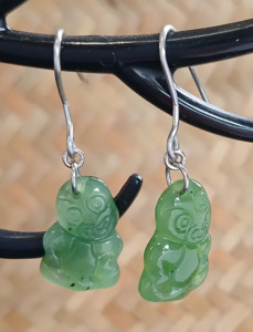 Greenstone Collection: Tiki Earrings
